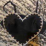 Area Crystal-embellished stretch-crepe bustier top Photo 5