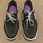 Sperry Womens  Top-Sider Intrepid Black Silver Boat Shoes Size 7.5 Photo 4
