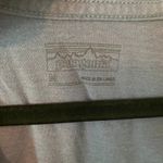 Patagonia Blue V-neck Short Sleeve Shirt Gorpcore Travel Women's size Medium Photo 1