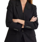 J.Crew  Suiting Black Lightweight Wool Lined Blazer Size 0 Photo 0