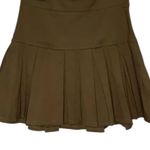 Hesperus Brown Pleated Tennis Mini Skirt Photo 1