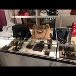 Gucci Authentic Black Calfskin Leather GG Interlocking Crossbody Bag Purse Photo 5