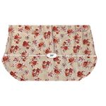 Loft Sleeveless Peach Floral Ruffled Tie Front Blouse XS Cotttage Soft Girl NWT Photo 4