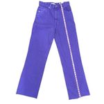 ZARA Purple High Rise Wide Leg Jeans Photo 2