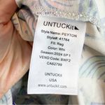 Untuckit for Her Peyton Midi Shirt Dress Stretch Cotton Swan Print Size 6 White Photo 13