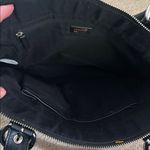 Talbots Black/Pink/Orange Cotton Canvas/Leather Purse Photo 8