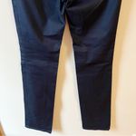 ZARA Woman Navy Blue Jeans Skinny Leg Size 6 Rhinestone logo Pockets Photo 7
