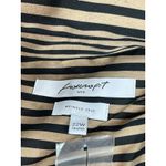 Foxcroft 22W Shaped Wrinkle Free Button Front Blouse Black Tan Stripe NWOT Photo 5