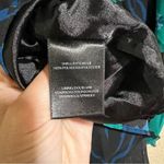 Badgley Mischka  Blue Floral Printed Wrap Draped Dress Photo 8