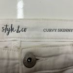 Style & Co , white jeans, skinny size 12 sold at Macy’s Photo 2
