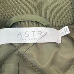 ASTR  the Label Tegan Mixed Media Jacket Olive & Cream NEW Size large Photo 6