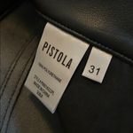 Pistola  Faux Leather Pants Black Pleather Size 31 Photo 3