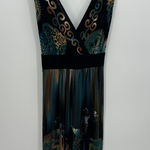 Connected Apparel Y2K Babydoll Midi Dress Size 10 Vtg Dark Romantic Whimsigoth Forest Fairy Belt Photo 0