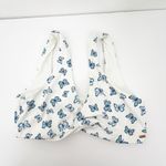 PINK - Victoria's Secret PINK VICTORIA’S SECRET | White and Blue Butterfly Print Bikini Set Sz. Medium Photo 2