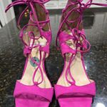 Marc Fisher  Heels Women's Size 7 Pink Suede Lace Up Strappy Stiletto High Heel Photo 0