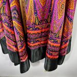 Cato Dress 14 Black Multicolor Boho Paisley Handkerchief Hem Halter Y2K Fairy Photo 3