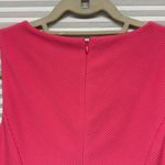 Elle NWT Pandango Pink Scalloped Ribbed Faux Wrap Sleeveless Fit & Flare Dress Photo 8