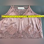 Michelle Mason Lacy Pink Silk Camisole Size 8 Photo 3