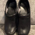 Dansko Women’s  Black Leather Clogs Size 38 Photo 0