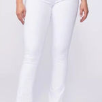 Paige Hourglass High Rise Bootcut Jeans Size 34 Crisp White, NEW, MSRP $225 Photo 0