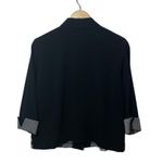 Fashion Bug Vintage Embroidered Floral Blazer in Black/White/Pink Size MP Photo 6