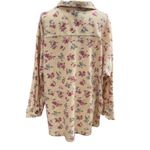 Cherokee Vintage  Pale Yellow Floral Shacked Button-Up 22/24 Photo 3