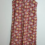 Gap Vtg. 90's  red floral linen maxi dress Photo 0