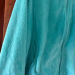 Talbots  Full Zip Fleece Jacket Women’s XL Turquoise Sea Green Fall Lightweight Photo 2
