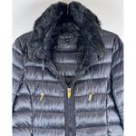 Via Spiga Womens Jacket Black Down Waterfowl Puffer Full Zip Quilted Outdoor XS Photo 6