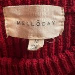 MELLODAY  Women's sweater Long Sleeve Two Pockets Pullover In Deep Red Size M Photo 7
