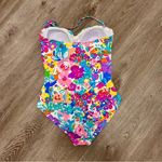 Anne cole  Amalfi Floral Twist Bandeau Swim A2 Photo 2