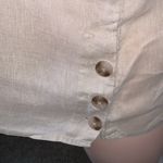 Andrea Jovine  100% linen khaki woman blouse size LARGE Photo 1