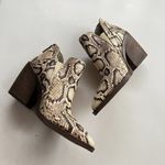 Vince Camuto Snakeskin Print Leather Gradina Block Photo 4