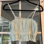 Surf Gypsy vertical stripe crochet surplice Sphagetti Strap Tube top. Size M. Photo 2