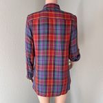 Ralph Lauren black label Plaid Top Shirt Sz L Button Up Collared Long Sleeve Red Size L Photo 7