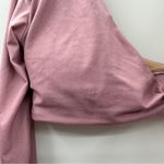 Niyama Sol Long Sleeve Knotty Bra Crop Top in Rose Petal Size L/XL Pink Size L Photo 6