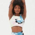 Electric & Rose Bella Bralette Sports Bra Tie Dye Athletic Yellow Blue Pink XS Photo 0