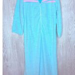 Vintage Jamie b maxi long sleeve nightgown pajamas sleepwear house dress small Blue Photo 5