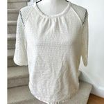 See By Chloe SeeByChloé Cream White White Short Sleeve Elastic Hem Blouse Photo 0