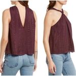 frame denim NWOT Frame Draped Textured Silk Halter Top Photo 2