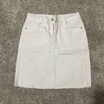 White Denim Skirt Size M Photo 0