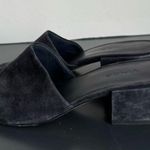 Vince . Womens Rachelle Blue Black Suede Slide Sandals Single Wide Strap Size 7M Photo 4