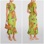 💕RHODE💕 Lulani Midi Dress ~ Green Lanai Floral Print 8 NWT Photo 7