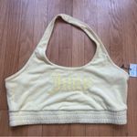 Juicy Couture NWT /Forever 21 Yellow Terry Cloth Cropped Halter Top Size 2X Photo 0