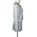 Vince  Womens Linen Henley Shirt Dress Gray Roll Tab Sleeve Drawstring Size‎ Med Photo 1