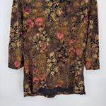 Christopher & Banks Vintage Y2K Top Womens XL Brown Floral Dark Romantic Grunge Photo 8