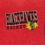 Chicago Blackhawks NHL Hockey Athletic Short Sleeve V Photo 1