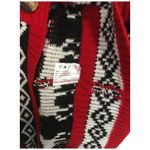 Merry Christmas Womens Size Small Cardigan Knit Sweater Holiday Long Sleeve Red Photo 6