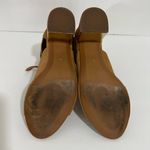 Stradivarius  Lace Up Block Heels Camel Brown & Gold Size 38 Photo 6