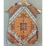 Rachel Zoe NWT  Woven Boho Top Shirt‎ Wrap Blouse Sleeveless Satin Size S Bandana Photo 5